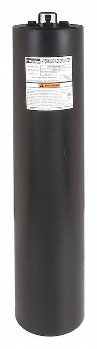 PARKER Piston Accumulator: 231 cu in Fluid Volume, 241 cu in, 397 gpm Max. Flow, 1-5/8-12 (#20) (MPN A4N0231D1KGRG). Key specifications — attr98883: PARKER; attr95466: -20 to 165