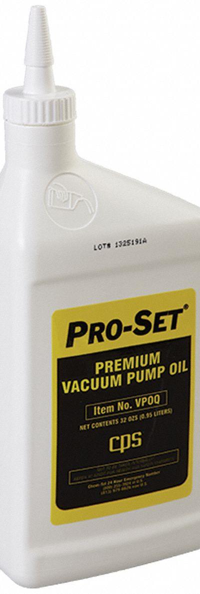 PRO-SET Vacuum Pump Oil: 1 qt, 216°C Flash Point - Air Compressor Oils