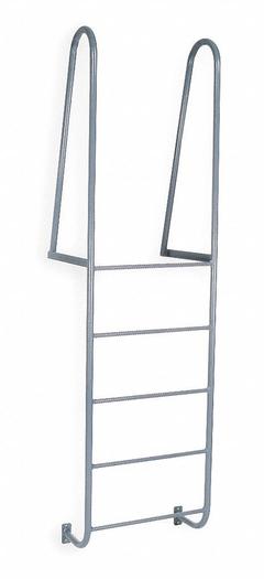 COTTERMAN Fixed Ladder: 8 ft Overall Ht, 27.5 in Overall Wd, Steel, 300 lb Load Capacity, 5 Rungs (MPN D5WT C1 P6). Key specifications — attr1050722: COTTERMAN; attr1050760: Assembled; attr1083696: 1.