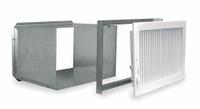 DAYTON Duct Kit: Surface, For 2YV14, 9-3/4 in x 13-3/4 in, Fits 1.8/3.6 kW/2.4/4.8 kW kW, White (MPN 2YV15). Key specifications — Color: White; Mounting Type: Surface; Product Type: Duct Kit; For Use With: 2YV14; Includes: Mounting Hardware; Brand: DAYTON; Fits kW: 1.8/3.6 kW; Outside Dimensions - H x W: 9-3/4 in x 13-3/4 in.