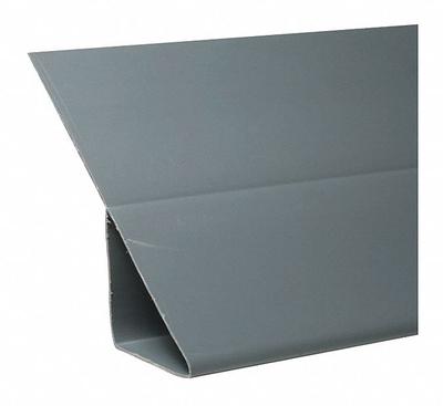 BIRD BARRIER Bird Slide: Plastic, 8 1/2 in Ht, 6 in Wd, 15 ft Lg, Gray, Heavy - Bird Control Slides