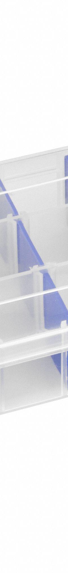 FLAMBEAU Compartment Box: 4 1/8 in x 7 in x 1 1/2 in, Clear, Not Electrostatic Discharge Conductive (MPN 2003). Key specifications — ESD Conductive: Not Electrostatic Discharge Conductive; Color: Clear; Compartment WxD: 6-11/16 in x 1-5/16 in; Brand: FLAMBEAU; Material: Plastic.