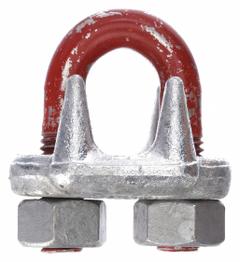 CROSBY Wire Rope U-Bolt Clip: 5/8 in Compatible Rope Dia, 12 in Rope Turnback Lg, Steel, U-Bolt Clip (MPN 1010177). Key specifications — Fabrication: Forged; Color: Silver; Material: Steel; Brand: CROSBY.