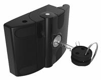 Slide Door Latch - Locking: 96 mm x 31.6 mm x 78 mm, 15 Series/40 Series/45 Series, Black, Aluminum (MPN 957415). Key specifications — Keying: Keyed Alike; Brand: FATH INC.; Material: Aluminum; Product Type: Slide Door Latch - Locking; Finish: Powder-Coated; Includes Fasteners: No; System of Measurement: Metric; For Extrusion Profile Type: Triple.