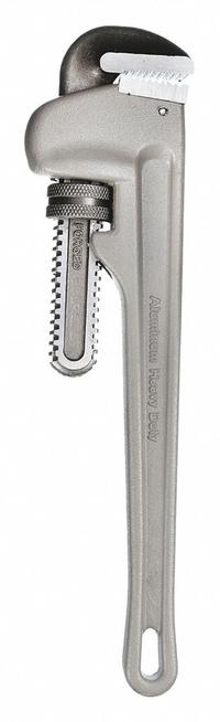 WESTWARD Pipe Wrench: Aluminum, 5 in Jaw Capacity, Serrated, 36 in Overall Lg, I-Beam (MPN 1XJZ2). Key specifications — attr309808: I-Beam; attr309815: Aluminum; attr324941: WESTWARD.