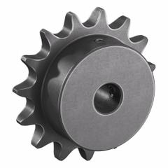 TSUBAKI Single Strand Sprocket: 40, For 1/2 in Chain Pitch, 1/2 in Bore Dia, 15 Teeth, Steel (MPN 40B15F-1/2). Key specifications — Brand: TSUBAKI.