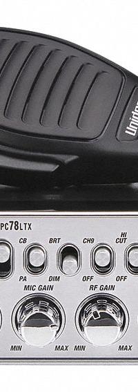 CB Radio: Mounted, Gen Purpose, 26 to 27 MHz, 8 ft Microphone Cord Lg, 4-Pin (MPN PC78LTX). Key specifications — Frequency Range: 26 to 27 MHz; Microphone Connector Type: 4-Pin.