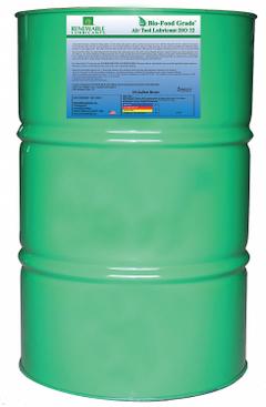 RENEWABLE LUBRICANTS Air Tool Oil: Synthetic, -17°F Min. Op Temp., 250°F Max. Op Temp., Drum (MPN 87466). Key specifications — attr1321222: Synthetic; attr1321227: 211; attr1321244: RENEWABLE LUBRICANTS; attr1321245: Drum.
