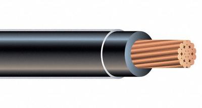 SOUTHWIRE Building Wire: Copper, 1 AWG, 1 Conductors, Stranded, Black, 1,000 ft Lg - Copper THHN/THWN-2 Building Wires