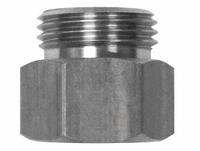SANI-LAV Hose Adapter: Stainless Steel, Stainless, 1 1/8 in Overall Lg, 3/4 in Inlet Connection Size (MPN N31S). Key specifications — Inlet Connection Type: NPT; Brand: SANI-LAV; Color/Finish: Stainless; Material: Stainless Steel; Product Type: Hose Adapter.