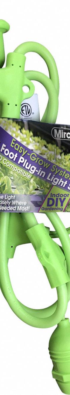 3 Socket String Light Fixture for Grow Lights, 4 Foot Length, PK1: 3 Lightheads, Medium (E26) (MPN 601838). Key specifications — Bulb Base Type: Medium (E26); Brand: MIRACLE LED; Voltage: 110 to 220V AC.