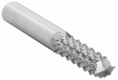 MICRO 100 Solid Router Bit: Diamond Cut, End Mill, 1/4" Cut Dia, 1" LOC (MPN RDC-80) - Diamond-Pattern Router Bits for Composites