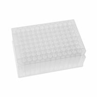 MTC BIO Well Plate: Sterile, 96 Wells, 1.6 mL, 8.5 mm Dia, RNase/DNase Free, Round, Polystyrene (MPN DP2MUR-9-NS). Key specifications — Brand: MTC BIO; Body Color: Colorless; RNase/DNase Free: Yes; Well Shape: Round; Material: Polystyrene.
