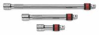GEARWRENCH Socket Extension Set: 3/8 in Input Drive Size, 3/8 in Output Drive Size, Locking Included (MPN 81202). Key specifications — attr1204978: Not Insulated; attr1204980: Locking Included; attr1204984: GEARWRENCH; attr1204970: Full Polish Chrome.