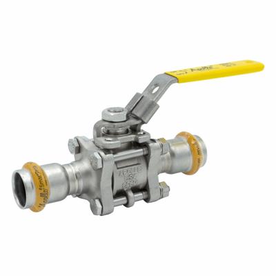 APOLLO Ball Valve: 2 in, Stainless Steel, Straight Valve Body, Press x Press - Stainless Steel Ball Valves