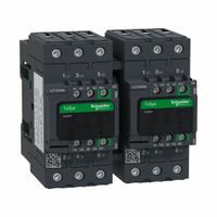 SCHNEIDER IEC Magnetic Contactor: Reversing, 3 Poles, 3NO Contacts, 40 A, 24V DC Coil (MPN LC2D40ABBE). Key specifications — Brand: SCHNEIDER; Integrated Surge Suppression: No.