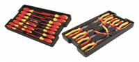 WIHA Insulated Tool Set: Insulated, 28 Total Pcs, Tool Case (MPN 32989). Key specifications — attr541600: (2) Diagonal Cutter Pliers; attr541603: None; attr541599: (1) Cable Cutter; attr541604: (1) Wire Stripper; attr541515: WIHA; attr548994: (4) Phillips Screwdrivers.