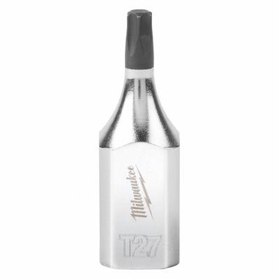 MILWAUKEE Socket: 3/8 in Drive Size, Torx Tip, T27 Tip Size, 1 3/4 in Overall Lg - Torx Bit Sockets