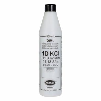 HACH Conductivity Standard Solution: 500 mL Volume, Liquid, Solution, S51M001 - Conductivity Standards