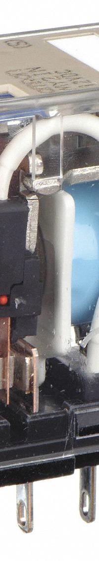 OMRON General Purpose Relay: Socket Mounted, 10 A Current Rating, 12V DC, DPDT, 8 Pins/Terminals (MPN MY2IN-DC12(S)). Key specifications — Brand: OMRON; Base Type: Square; Mounting Style: Plug-In; Pin Shape: Round; Electrical Connection: Plug-In; Manufacturer Part Number: MY2IN-DC12(S); Operating Current: 5 A at 250V AC (Resistive Load); Series: MY Series.
