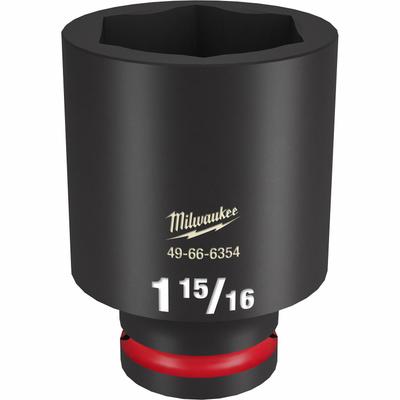MILWAUKEE Deep Impact Socket: 3/4 in Drive Size, SAE, 1 15/16 in Socket Size, 6-Point - 3/4" Drive Impact Sockets