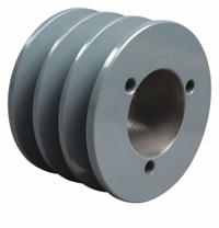 APPROVED VENDOR V-Belt Pulley: B38, 3 Groove, 4.15 in OD, Bushed Bore, SH, Quick Detachable (MPN 383B). Key specifications — Pulley Industry Number: B38; Pitch Diameter: 3.4 in (4L, A); For Belt Section (broad, with similar types): 4L, A, or AX.