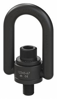 ADB HOIST RINGS Hoist Ring: Pivot/Swivel, Black Oxide-Coated Steel, M48-5.00, Max. 29,760 lb (MPN 34404). Key specifications — attr994472: ADB HOIST RINGS; attr994492: M48-5.00; attr998493: Pulling.