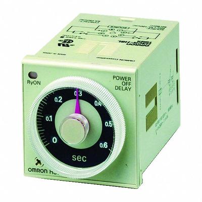 OMRON Timer: Surface Relay Mounting, 100 to 125V DC/100 to 240V AC - Panel-Mounted Relays