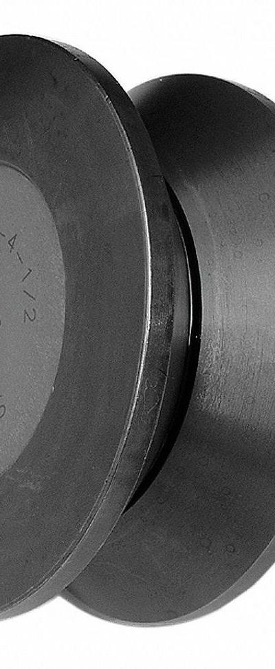 SMITH BEARING Track Roller: 5 1/2 in Roller Dia - V-Groove Stud Track Rollers