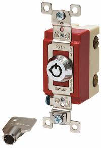 BRYANT Wall Switch: Locking Switch, Double Pole, Maintained, Silver, 120/277V AC, 20 A (MPN 4902RKL). Key specifications — Illuminated: No; Voltage Rating: 120/277V AC.