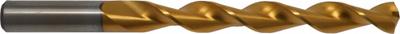 CLEVELAND Jobber Length Drill Bit: #40, 118° Notched Point, TiN-Coated HSS - Chip-Clearing High-Speed Steel Jobber-Length Drill Bits