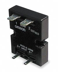 OMRON Solid State Relay: Surface Mounted, 10 A Max Output Current, Phototriac, AC Output (MPN G3NE-210T-US-DC5). Key specifications — Brand: OMRON; Current Type: DC; Electrical Connection: Quick-Connect; Finger Safe: No; Input Current: 5 A; Maximum Output Current without Heat Sink: 5 A; Mounting Style: Panel; Output Voltage: 120 to 240V AC.