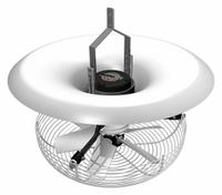 MULTIFAN Ceiling Fan: 3,120 cfm Airflow, 16 in Blade Dia, Variable Speeds, 460V AC, Three Phase (MPN T6D40K4M81160). Key specifications — Voltage: 460V AC; Light Kit: No; Number of Speeds: Variable; Phase: Three; Current: 0.5 A; Brand: MULTIFAN.