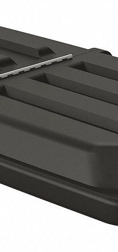 SUNCAST COMMERCIAL Hinged Truck Lid: 68 1/2 in L 35 1/2 in W 7 in H, Fits 27 cu ft, 1 cu yd, Gray (MPN RMTT100LID). Key specifications — Lid/Cover Material: MDPE; For Use With Grainger Item Number: 48LW44; Brand: SUNCAST COMMERCIAL; Color: Gray.