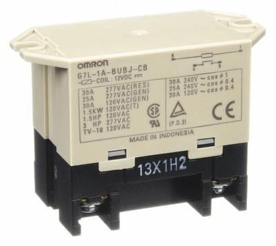 OMRON Enclosed Power Relay: Surface (Top Flange) Mounted, 30 A Current Rating - Surface-Mounted Relays
