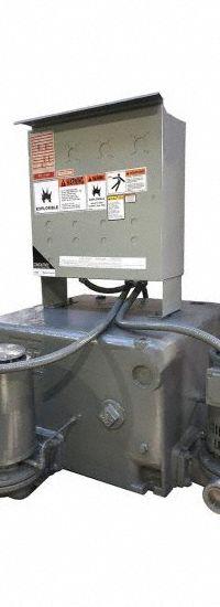 HOFFMAN Condensate Return System: Duplex, 3/4 hp, 230/460V AC, 23 gal Tank, 75 ft Max. Head, FNPT (MPN 160034). Key specifications — Brand: HOFFMAN; Tank Material: Cast Iron.