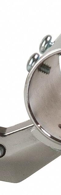 ECONOCO Round Tubing Socket: Single, 1 in x 2 in x 1/2 in, For 1 1/4 in Round Hangrail Display Type (MPN RC9). Key specifications — Product Type: Round Tube Hangrail Socket; Color: Silver; For Display Type: 1-1/4 in Round Hangrail; Material: Steel; Duty Rating: Heavy Duty; Brand: ECONOCO; Finish: Chrome; Mounting Type: Snap-on.