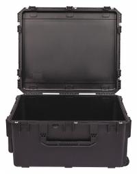 SKB Protective Case: 26 in x 30 3/4 in x 15 1/2 in Inside, No Foam, Black, 2 Wheels, 31 lb Wt, IP67 (MPN 3I-3026-15BE). Key specifications — Handle Style: Telescoping; Brand: SKB; Case Closure Type: Latches.