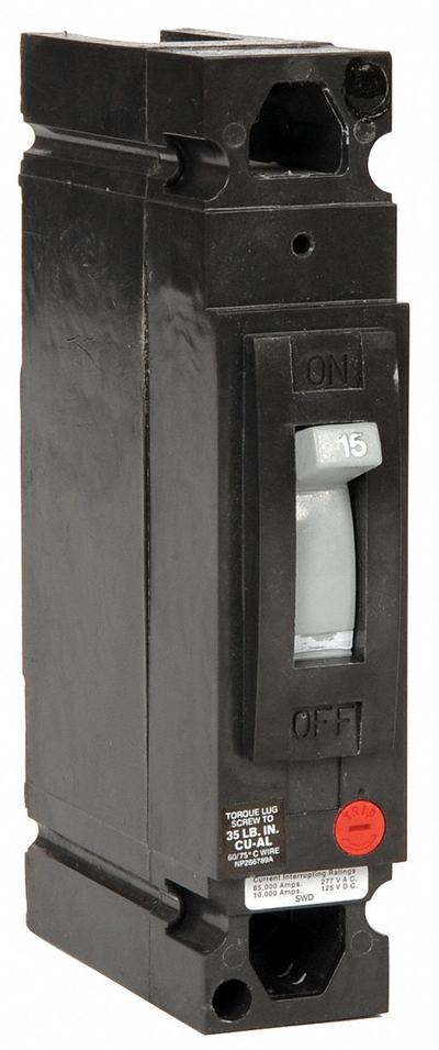 GE Molded Case Circuit Breaker: 60 A Amps, 14kA at 120/240/277V AC, Fixed - TED-, TEHD-Frame GE Molded Case Circuit Breakers