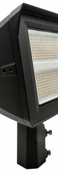 SOUTHWIRE Outdoor Flood Light: LED, Corded, Flood Light, 1 ft Power Cord Lg, 120 to 277V AC, Yoke (MPN FL-200PCS-SFYK). Key specifications — Includes Bulb: Built-In; Brand: SOUTHWIRE; Color Temperature: 5000K; Cord Designation: SJOW; Cord Wire Gauge: 18 AWG; Job Light Type: Flood Light; Lighting Technology: LED; Operating Voltage: 120 to 277V AC.
