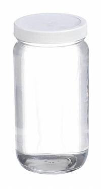 WHEATON Laboratory Bottle: 500 mL, 70-400 mm, Colorless, 24 Bottles, 76 mm Body Dia, Soda Lime Glass (MPN W217004). Key specifications — Brand: WHEATON; Graduated: No; Pre-Cleaned: None; Body Color: Colorless; Screw Closure Size: 70-400 mm.