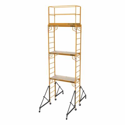METALTECH Scaffold Tower: Steel, 2.3 ft to 18 ft, 75 in x 29 in - Scaffold Towers
