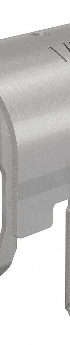 IPS Clamp: Spring Steel, SST (Dakota ProTect™ Wet/Dry: 1000hr), 1/2 in Conduit Trade Size (MPN DS-PC-12IPS-PT/100). Key specifications — Color: Gray; Material: Spring Steel; Finish: SST (Dakota ProTect™ Wet/Dry: 1000hr); For Use With: Dakota Smart-Strut.