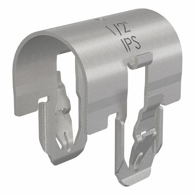 IPS Clamp: Spring Steel, SST (Dakota ProTect Wet/Dry: 1000hr) - Snap-In Rigid IPS Pipe & Conduit Clamps