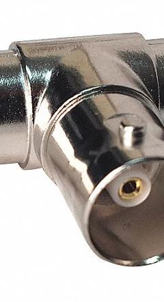 VITEK Coaxial T Connector: Female, Connector, Silver, Crimp-On, RG-59, T-Connector, BNC, 100 PK (MPN VT-BNC-T-3F100). Key specifications — attr930438: Connector; attr930422: VITEK; attr930423: Silver; attr930429: Chrome Plated; attr930430: Female; attr976216: T-Connector.