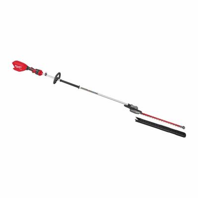 MILWAUKEE Hedge Trimmer: M18 Platform, 1 in Cutting Wd, 24 in Blade Lg, Double-Sided Blade - Battery-Powered Extended-Reach Hedge Trimmers