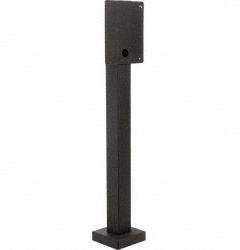 PEDESTAL PRO Mounting Post: 56 3/4 in Overall Ht, Black, Pedestal, 10 in x 12 in, Black (MPN HD-DK-STRAIGHT). Key specifications — attr193630: PEDESTAL PRO; attr982335: Carriage Bolt Hardware; attr982316: Black; attr982338: Keypads; attr982348: Powder Coated; attr982331: Carbon Steel; attr1022512: Pedestal.