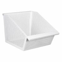 DIAMOND STORAGE SOLUTIONS Storage Basket: 14 in, Steel, White (MPN DVS-13-11-17-R). Key specifications — Manufacturer Part Number: DVS-13-11-17-R; Brand: DIAMOND STORAGE SOLUTIONS; Finish: Powder Coated; Material: Steel; Color: White.