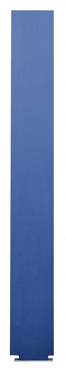 ASI GLOBAL PARTITIONS Partition Column: Plastic Polymer, Pebble, Blue, 70 in Ht, 7 in Wd - Pilasters for Bathroom Partitions