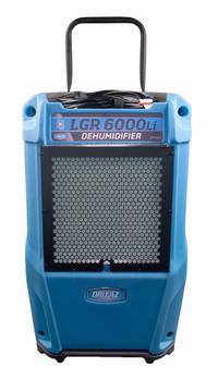 Portable Dehumidifier: LGR 6000Li, Water Damage Restoration, Low Grain Refrigerant, R-32. Key specifications — Includes Hour Meter: Hour Meter Included; Includes Air Filter: Air Filter Included; Includes Drain Hose: Drain Hose Included; Brand: DRI-EAZ.